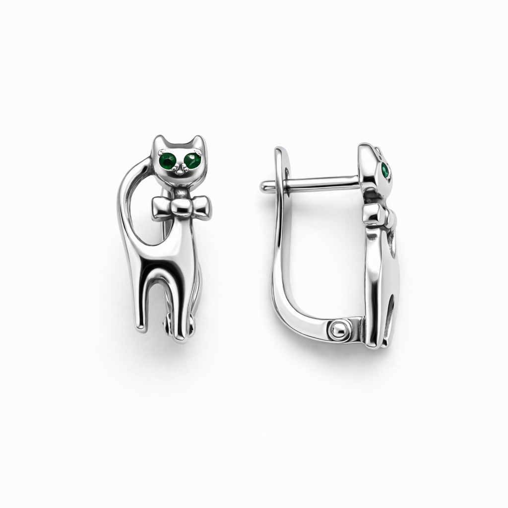 Сережки Котик